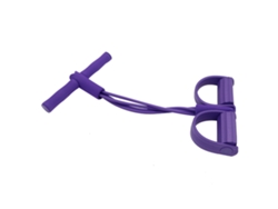 Banda De Resistencia Con Pedal, Cuerda De Tensión Multifuncional, Equipo De Ejercicios Abdominales Para El Hogar Y Los Viajes, Color Morado.
