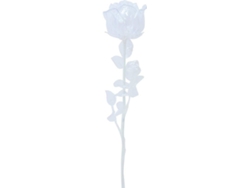 Planta Artificial EUROPALMS Crystal Rose (Blanco - 81 cm)