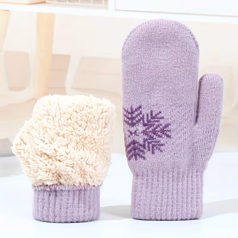 Guantes de invierno unisex con forro polar y aislamiento grueso: elegantes y resistentes al frío para proteger las manos en exteriores - Stelasplen