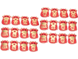 Paquete De 24 Sobres Rojos Para La Celebración Del Año Del Buey, Con Diseños Animados Para El