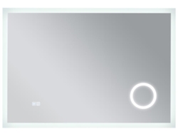 Espejo de pared con LED Scafa para baño IP65 con antivaho y lupa aluminio 70 x 100 x 3 cm Blanco PRO.TEC