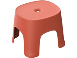 Taburete De Plástico Rojo Antideslizante Para Baño, Pequeño Taburete Ligero Y