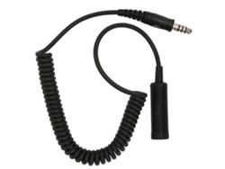 Cable De Extensión Para Auriculares De Radio De Helicóptero U-92a/u A U-174/u, Plug And Play Mono.