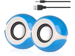 Altavoces USB para ordenador, altavoces pequeños para portátiles, ordenadores de sobremesa, netbooks y PC, minisistema de altavoces estéreo con control de volumen.