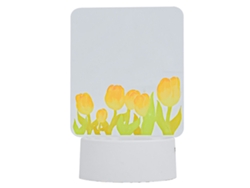 Quadro de recados multifuncional portátil em acrílico iluminado com lápis para casa, quarto, escritório, luminária de mesa faça você mesmo.