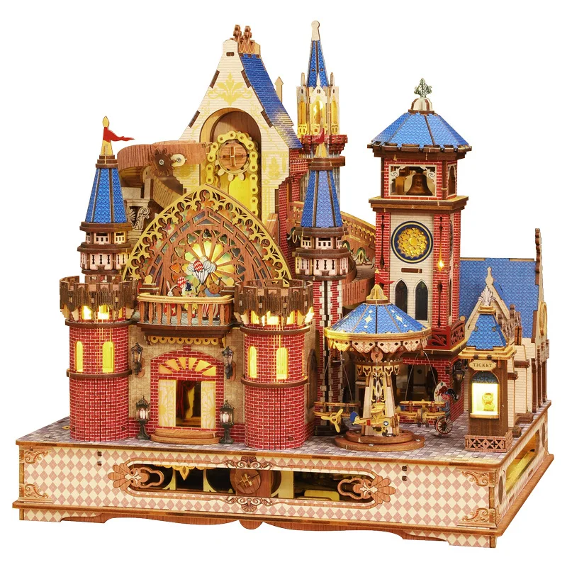 Maqueta 3d De Un Castillo Europeo, Encantadora Arquitectura En Miniatura De Annecy.
