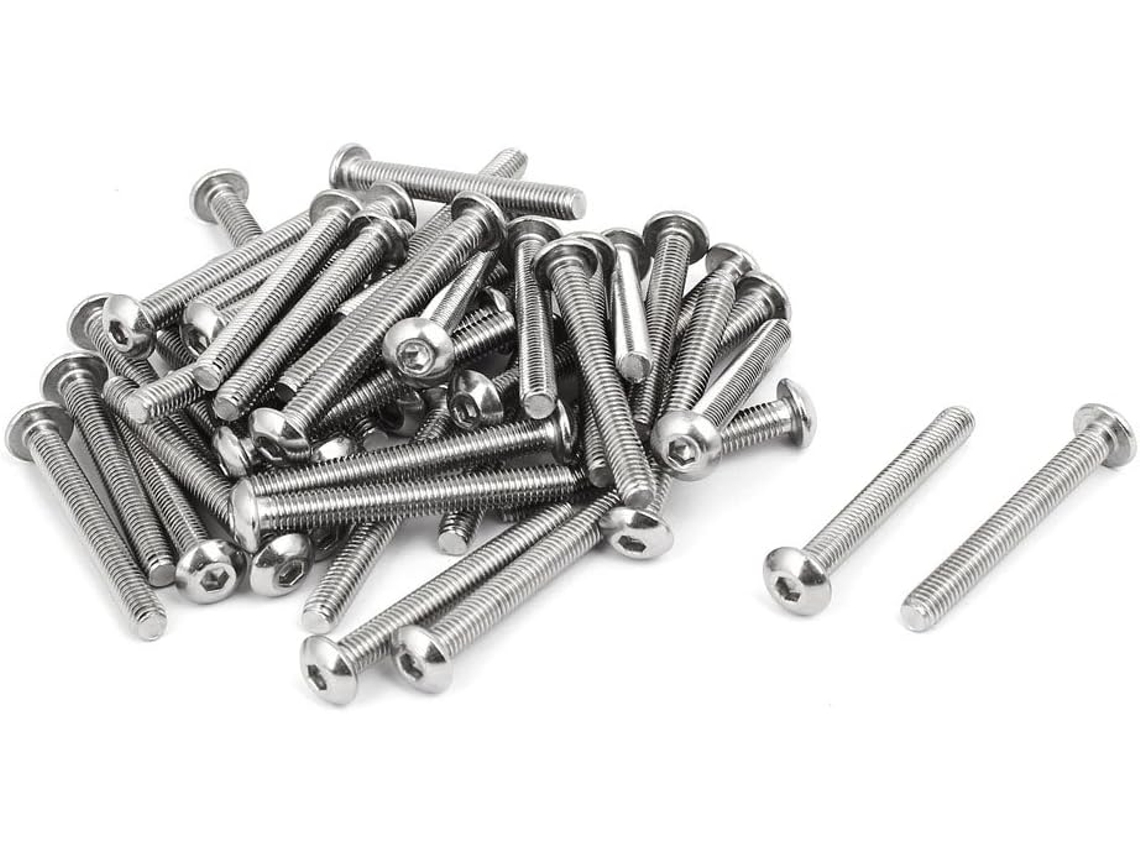 Tornillos De Cabeza Plana Hexagonal De Acero Inoxidable 304 M5x40mm