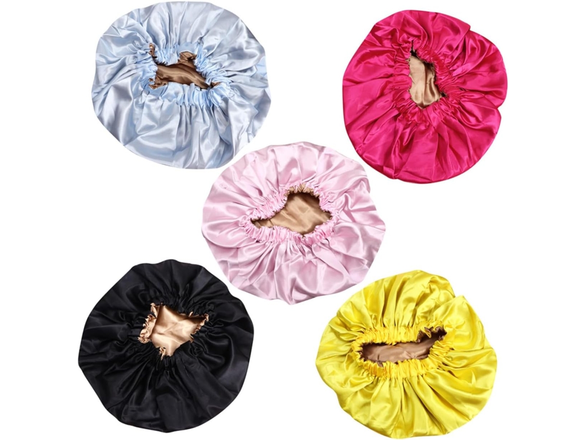 Gorro De Noche Elástico Ajustable Con Forro De Satén Para Mujeres Con Cabello Largo.