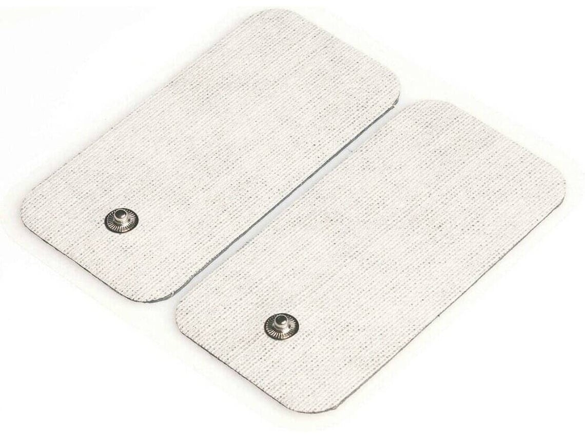Parche De Masaje Terapéutico Rectangular Con Botón A Presión, Electrodo Autoadhesivo No Tejido, Pequeño Y Recargable.