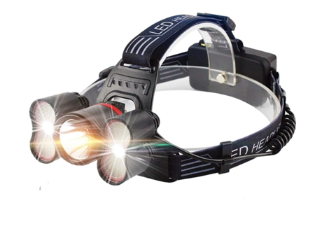 Linterna frontal - Linterna frontal [Versión actualizada] Linterna frontal recargable, con modo de sensor de luz Lámpara frontal LED súper brillant...