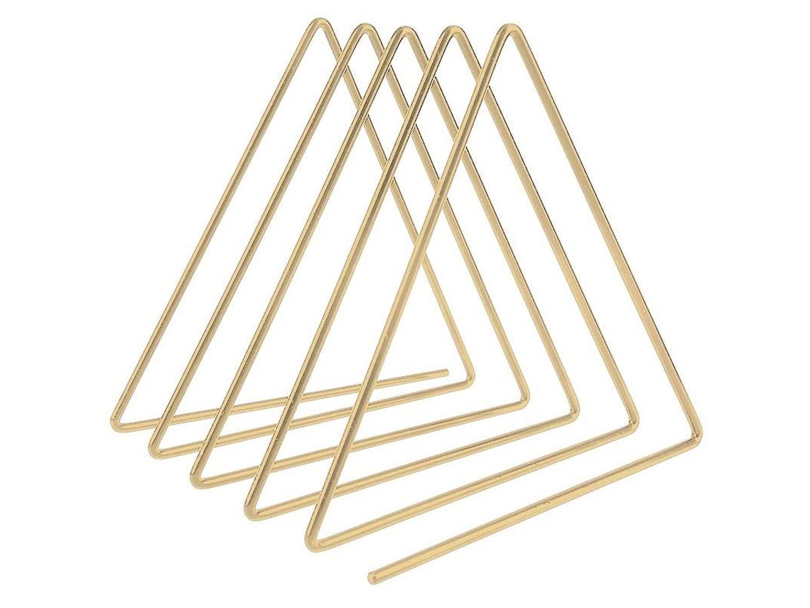 VVJIJILLY Elegante Organizador De Desktop, Estilo Nórdico De Alta Qualidade Metal Triângulo Forma Revista Suporte, Robusto E Durável Para Sala De Estudo, Sala D