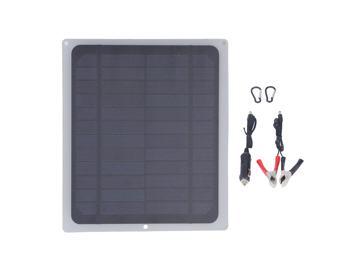 Mini Panel Solar Monocristalino Impermeable De 12 V Y 10 W Con Cargador Usb Para Teléfonos Móviles En Exteriores.