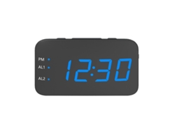 Reloj Despertador Digital Led Con Espejo, Indicador De Temperatura Y Función De Repetición Para Mesita De Noche.