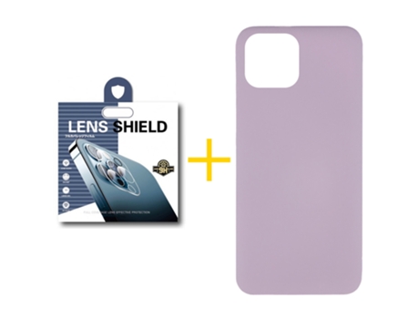 Conjunto de Protector de Pantalla para iPhone 12 GANDY Silicona Líquida Morado (1un)