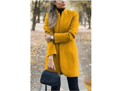 2026-chaqueta De Lana Para Mujer, Moda Y Calor, Manga Larga, Ajuste Slim, Casual Y Retro