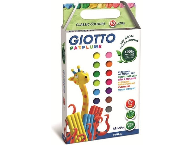 Plastilina GIOTTO Patplume 18 Colores (20 g)