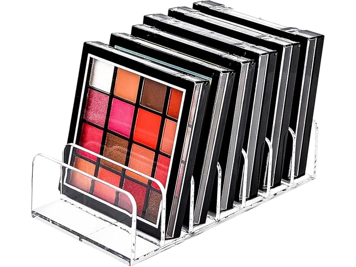 Organizador de Paleta de Maquiagem 7 Compartimentos Prateleira de Maquiagem Móveis do Banheiro Transparente ZYBLSSBB
