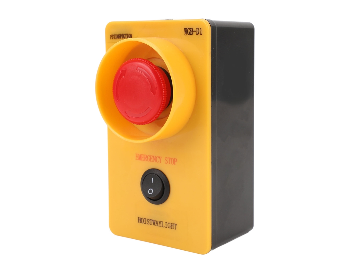 Botón De Parada De Emergencia De 10 A, 660 V Ca Con Luz Indicadora De Retención, 1 Contacto Normalmente Abierto (no) Y 1 Contacto Normalmente Cerrado (nc), Para Construcción Y Minería.