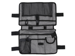 KOFIHETY Bolsa Doble Cara para Andador Bolsa de Almacenamiento Portátil Impermeable para Silla de Ruedas Scooter Gris