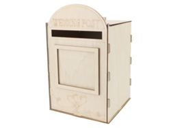 Buzón De Madera Para Bodas, Hecho Por Uno Mismo, Con Cerradura Y Llave Jm01617
