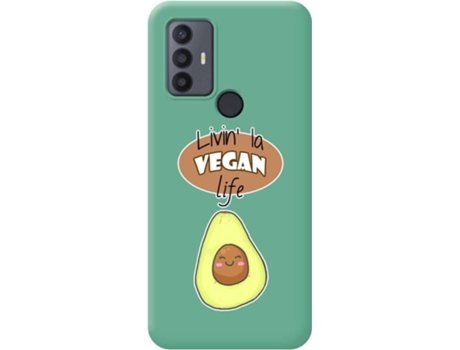 Carcasa para TCL 30 SE TUMUNDOSMARTPHONE Silicona Líquida Dibujos Verde