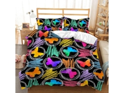 Juego Ropa Cama Funda Nórdica Almohada Niñas Diseño Juego 200x200 Cm 140x200cm 200x200cm 220x240cm 50x75cm