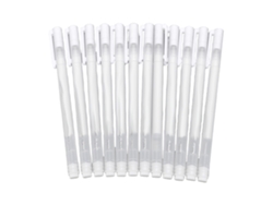 12 Bolígrafos Termoborrables Para Bordado, Costura, Patchwork, Cuero Y Textiles - Blanco