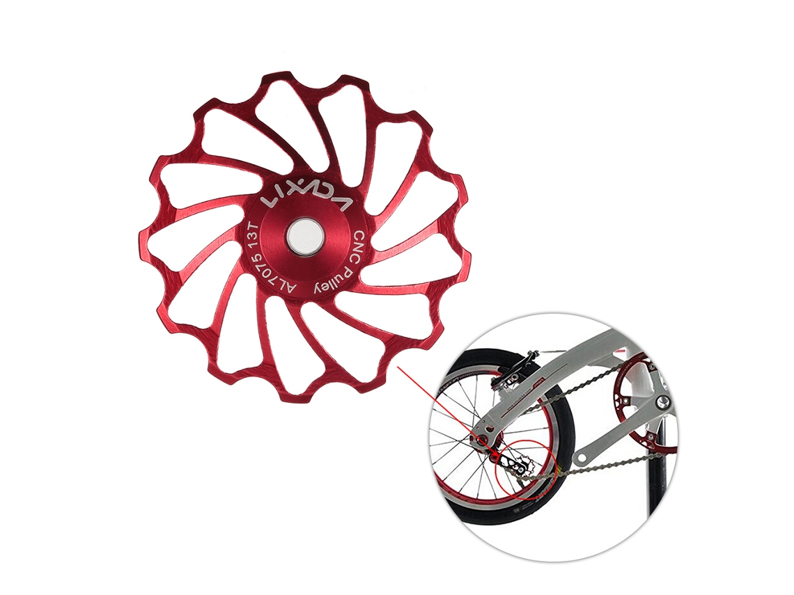Piñón Trasero Lijado Con Rodamiento Cerámico De Aluminio 7075 De 13 Dientes Para Bicicleta De Montaña Y Carretera.