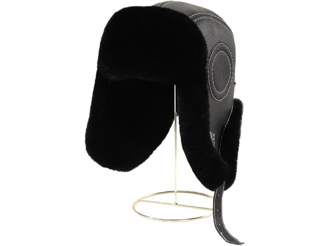 Gorro De Esquí Ruso Para Hombre Y Mujer, Cálido, Grueso, Con Orejeras Y Solapa, Hecho De Piel De Conejo Rex.