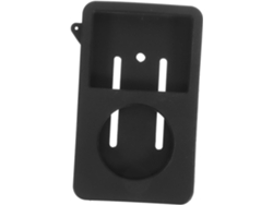 Alfombrilla de silicona negra antideslizante y resistente a impactos para reproductores y lectores de audio. Gokoco