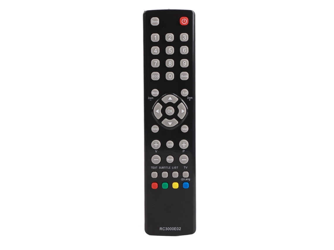 Mando A Distancia De Repuesto Para Televisor Tcl Rc3000e02, Color Negro.