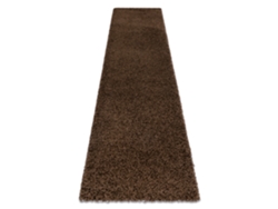 Alfombra, Alfombra de Pasillo Soffi Shaggy 5cm Botella Marrón - Para La Cocina, Entrada, Pasillo