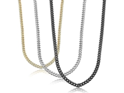 Collar De Cadena De Acero Inoxidable Katea, 3 Piezas, 3,5 Mm, Para Hombres Y Mujeres.