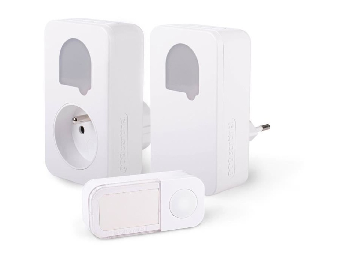 Juego De 2 Timbres Inalámbricos Scs Sentinel Sone Duo Sin Batería, Alcance De 150-50 Metros, Autónomos, Brilvibera_ptg