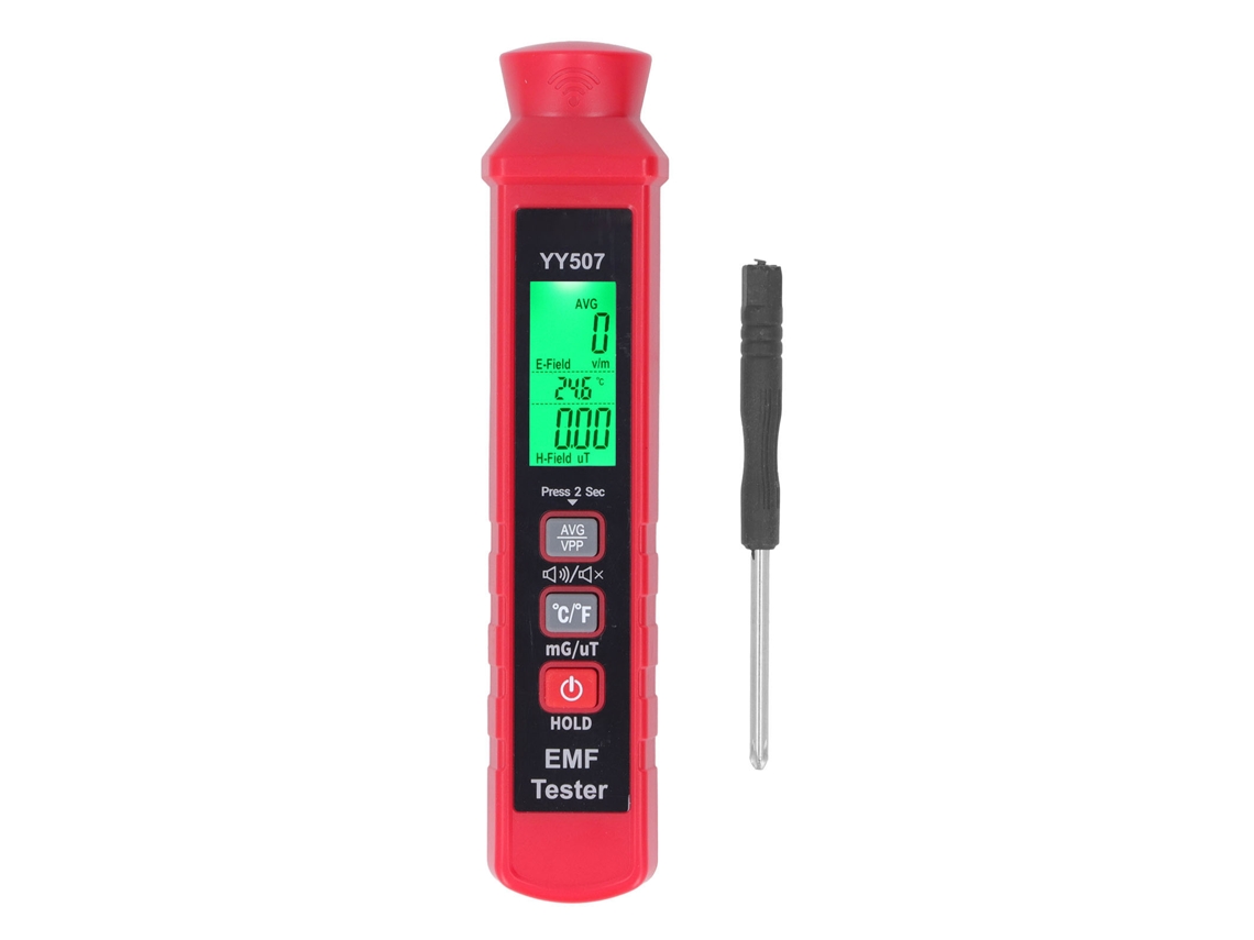 Medidor De Radiación Electromagnética (cem) De 3 V Con Alarma Sonora Y Visual Para Uso Doméstico.