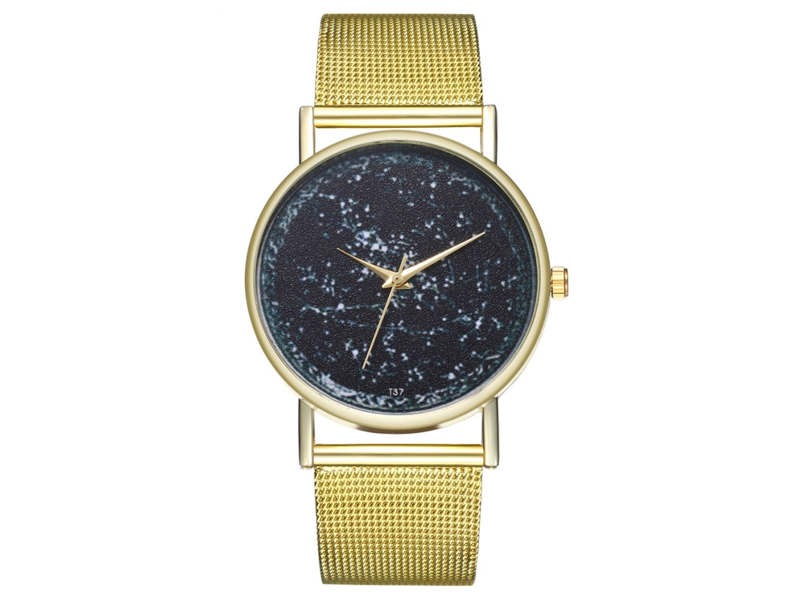 Reloj De Mujer Estilo Simple Dial Redondo Cuarzo Pulsera Regalo Decora
