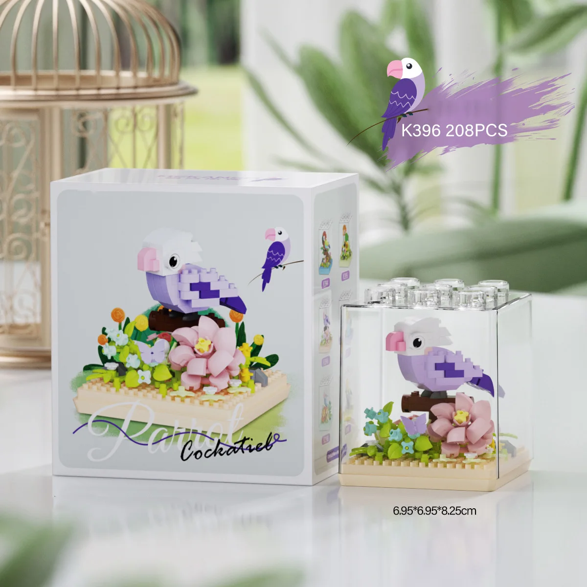 (cacatúa) Bloques De Construcción De Animales Creativos Y Lindos, Bloques De Construcción En Miniatura, Regalo Para Niños