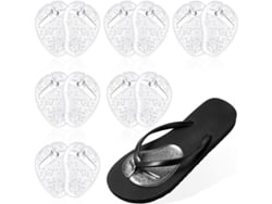 6 Pares De Protectores De Dedos De Sándalo Con Gel Para Almohadillas Plantares Antideslizantes