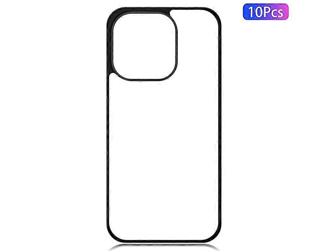 Paquete De 10 Fundas Protectoras De Pc Y Tpu A Prueba De Golpes Para Iphone 16 Pro Max, Compatibles Con Impresión Por Transferencia Térmica.