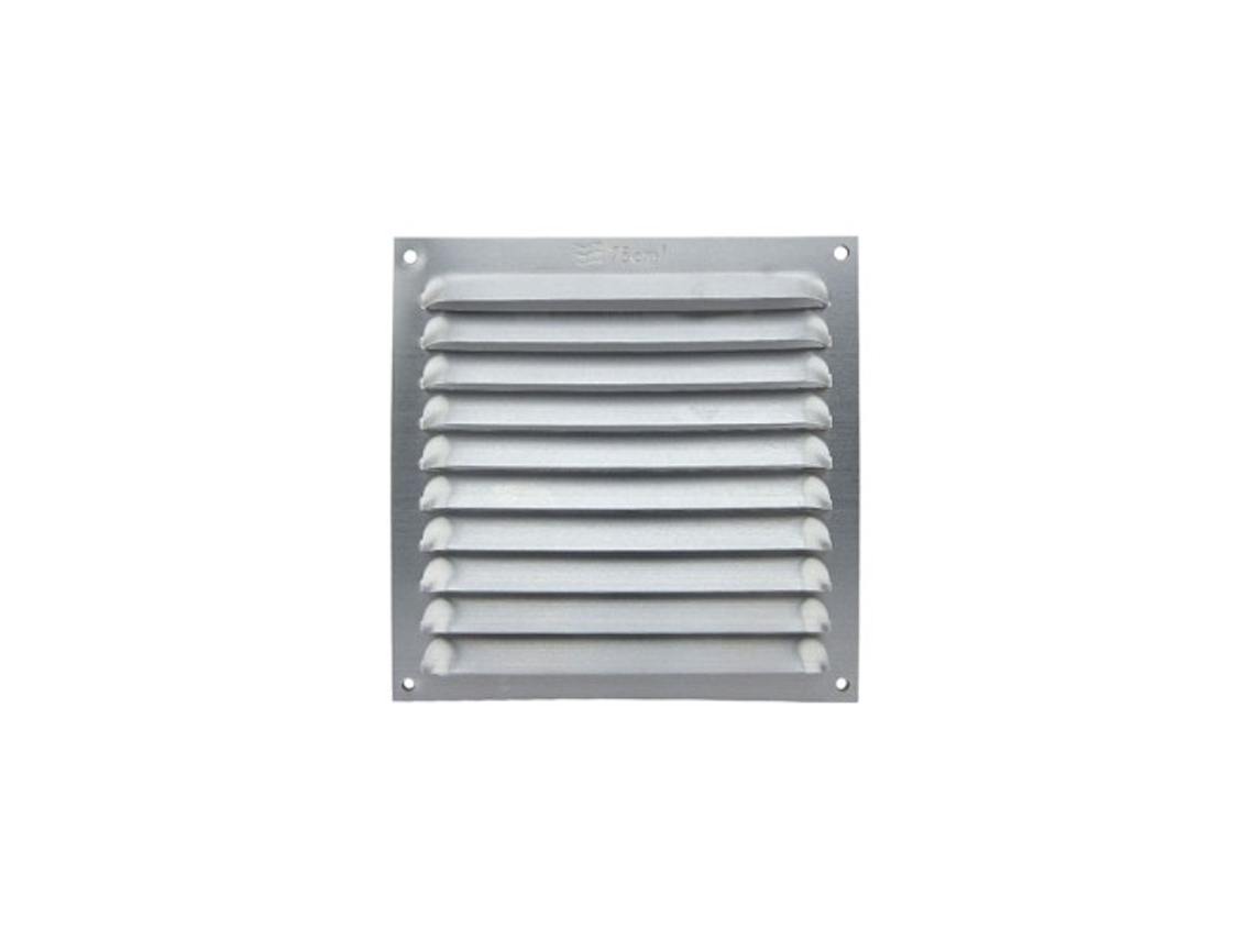 Rejilla De Ventilación En Aluminio Natural 20x20cm Cis
