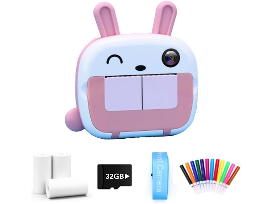 Impresora Térmica De Papel Con Cordón Para Niños Sin Wifi