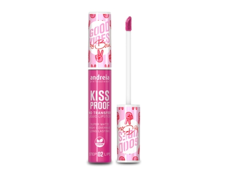 Kiss Proof Good Vibes Bybru Happy Lápiz Labial Líquido 12 8Ml ANDREIA