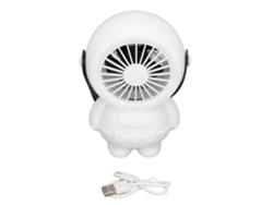 Ventilador de escritorio RGB con 3 velocidades y rotación de 360° - Portátil