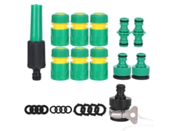 Kit De 24 Piezas De Conexión De Manguera G1/2 Para Riego De Jardín, Lavado De Autos, Abs Duradero.