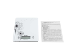 Báscula digital de cocina de precisión de 5 kg/1 g para hornear y cocinar (blanca)