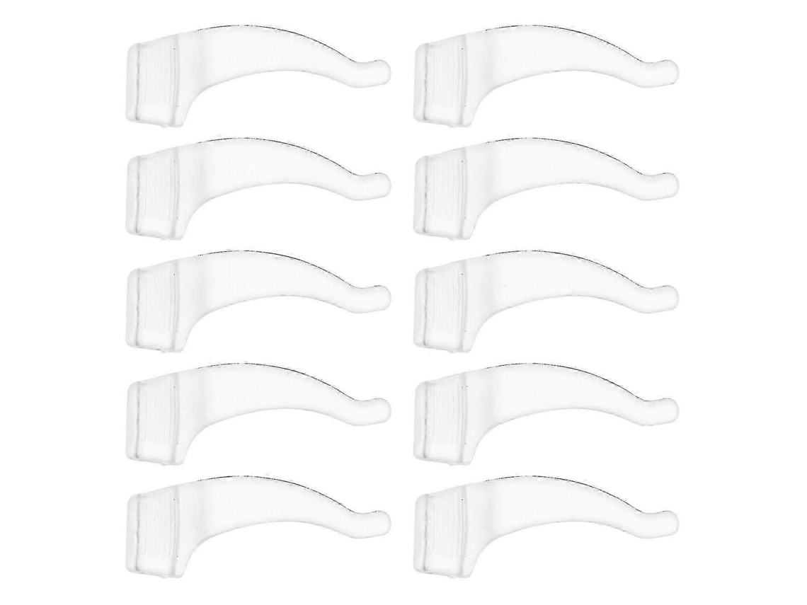 20 pares de gafas de silicona negra con ganchos para las orejas como topes, soporte cómodo, Hwy GOKOCO