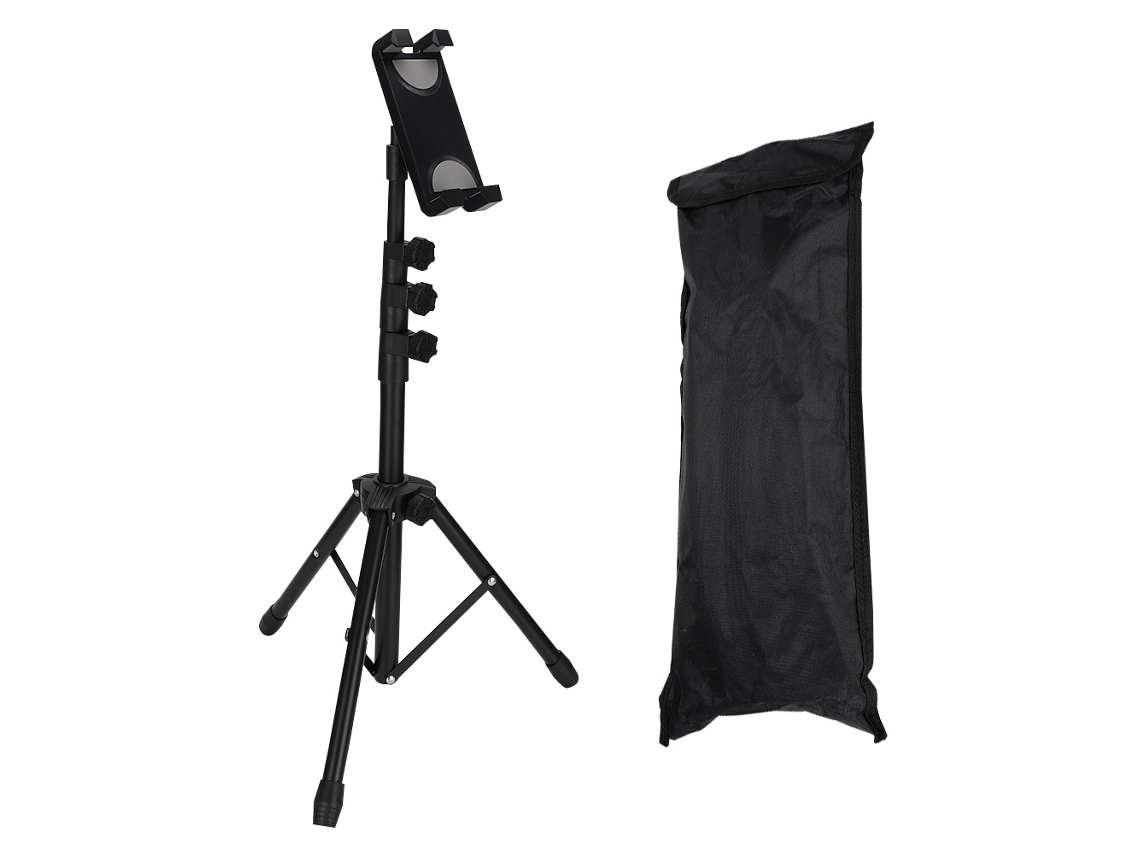 Soporte de suelo universal para tableta (ajustable, compatible con iPad y Samsung Galaxy Tab)