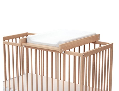 Cambiador extraíble con colchón para cuna ESSENTIEL en madera AT4