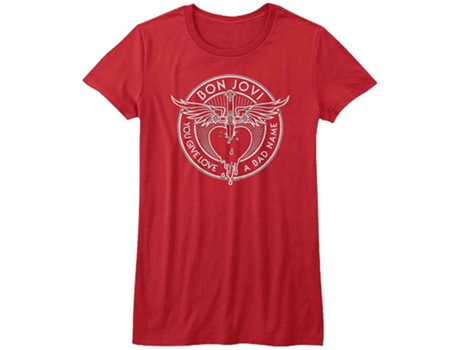 Camiseta ROCKINSTONE Junior You Give Love A Bad Name Bon Jovi (M)