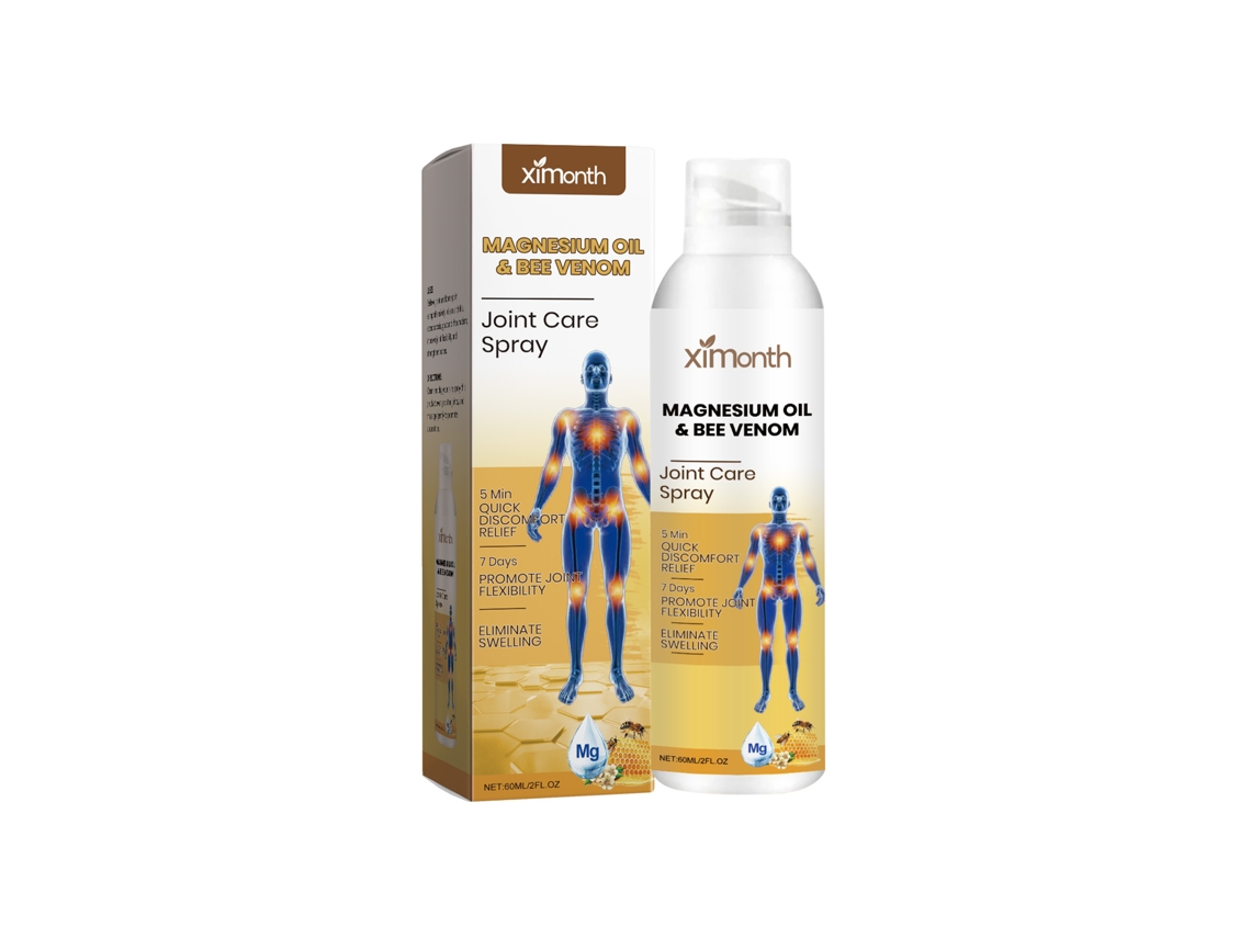 El spray de veneno de abeja alivia e hidrata manos, pies y rodillas.